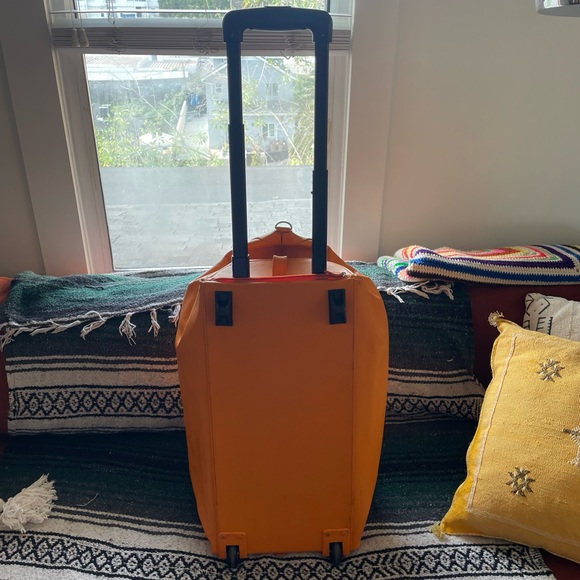 T. Anthony Authentic Italian Leather Bright Orange Carryon - Orig. $2,000! - Picture 6 of 16